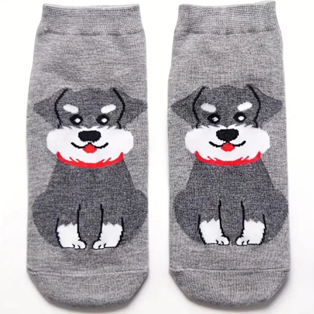 NEW 5 Pack DOG Print Ankle Socks 5-Pack! Size 5-10 - Picture 11 of 12